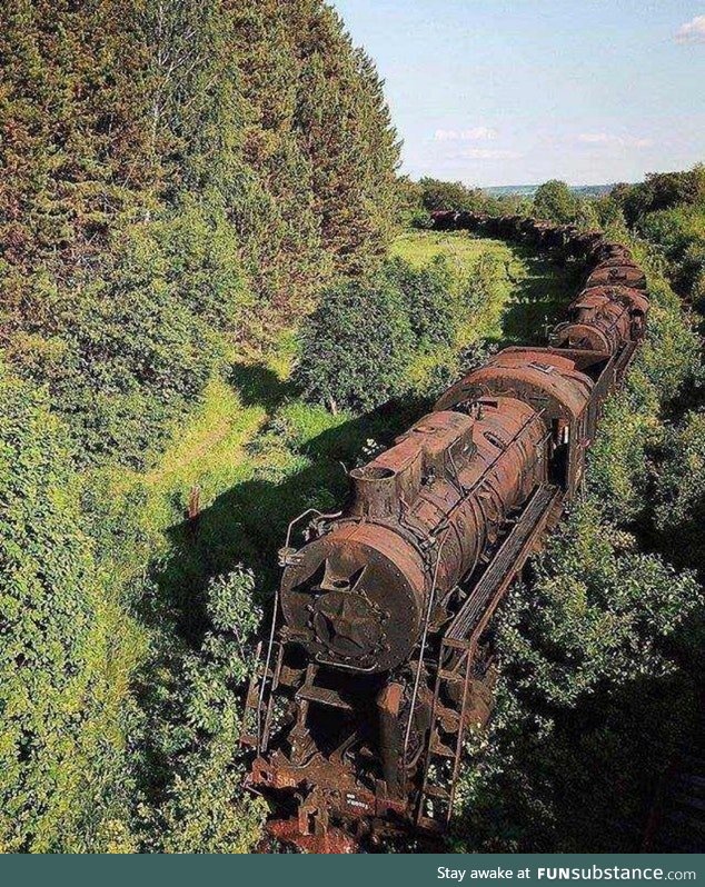 Abandoned Train in Siberia