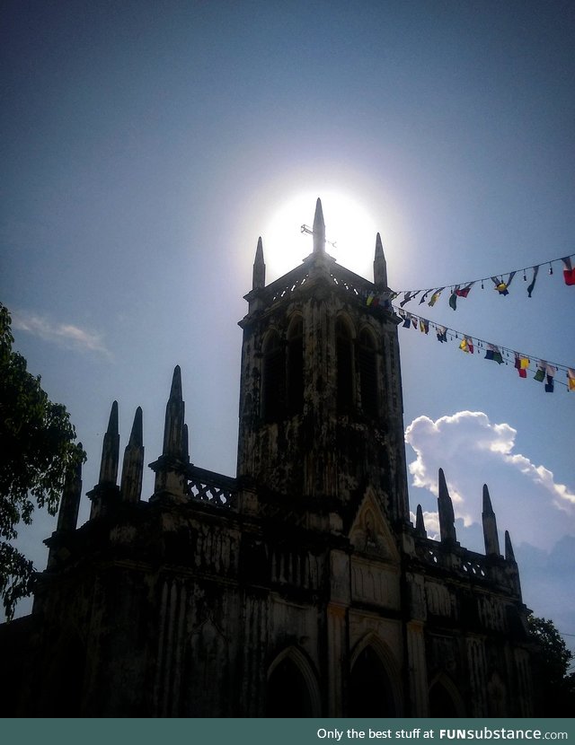 This church is holding the Sun