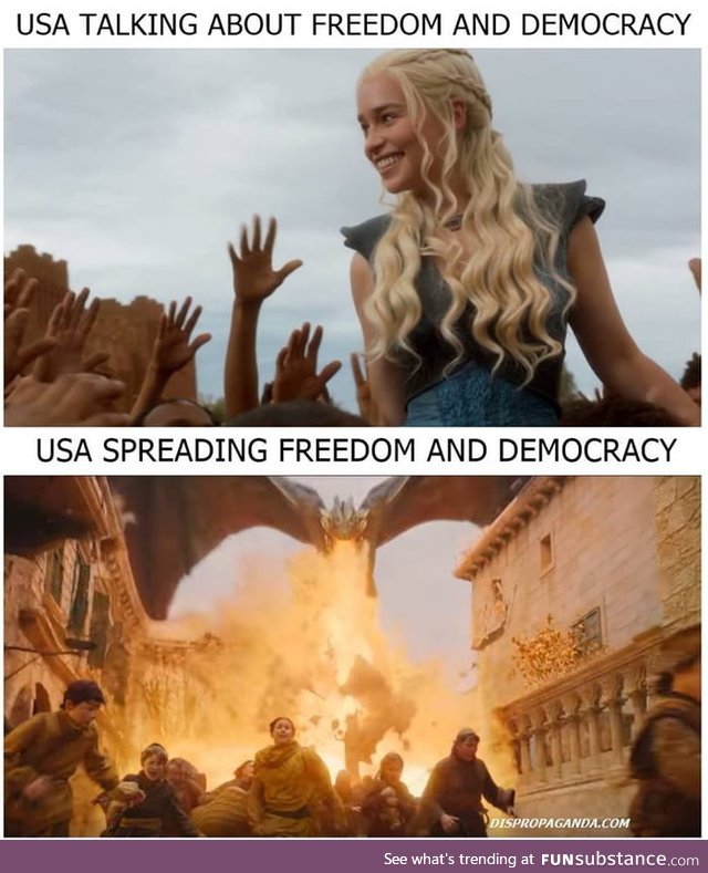 Democracy, fire and blood