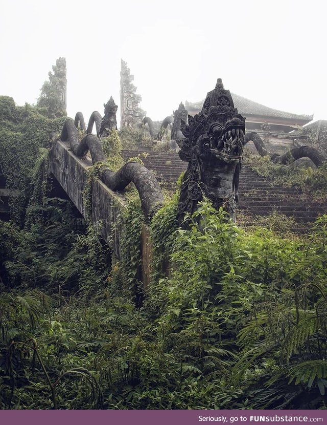 Abandoned temple in Indonesia