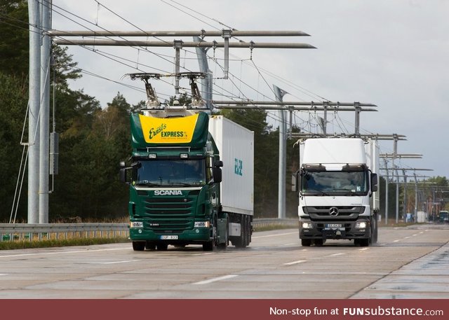 Germany has an electric highway to help curb diesel fuel usage