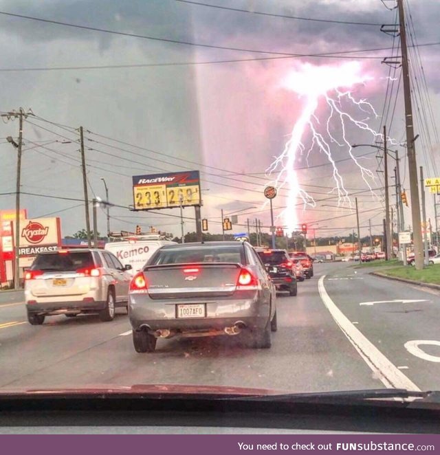 Lightning in Moody, Alabama today