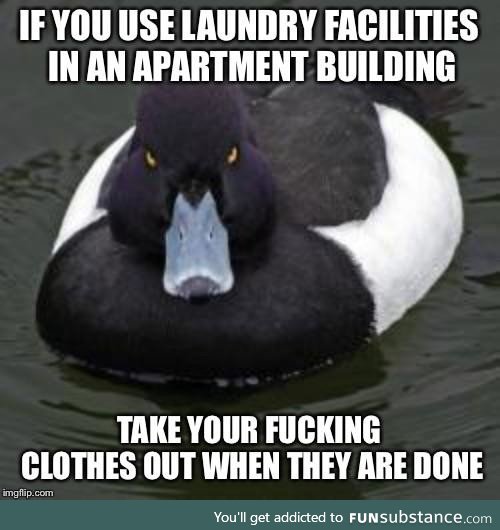 Every damn time I wash my clothes. I’m throwing your shit away next time