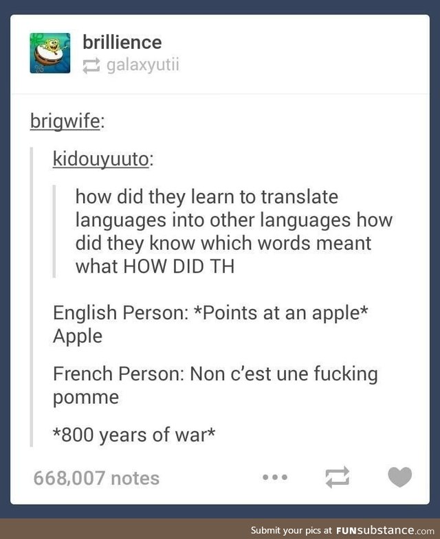 It's always the French