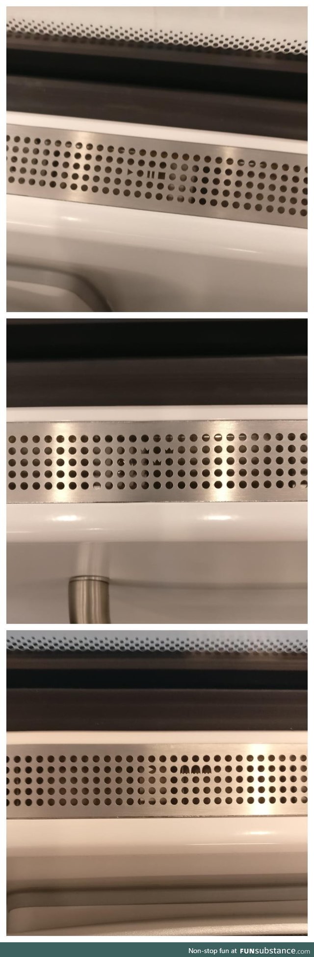 Patterns on the air vents from the new trains in Sweden