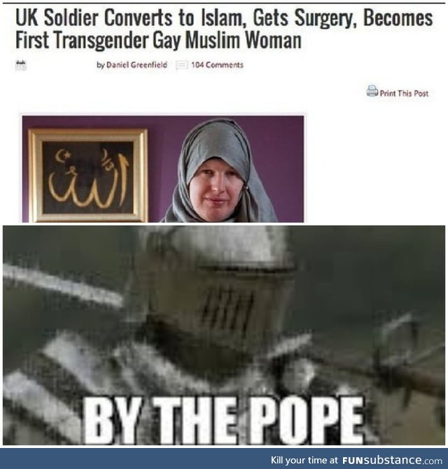 By the pope