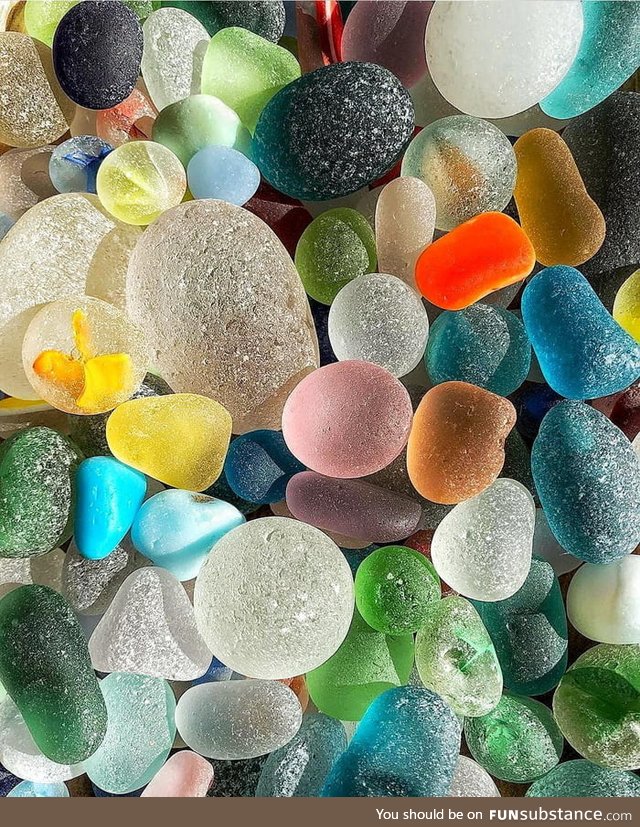 Sea glass found in Japan