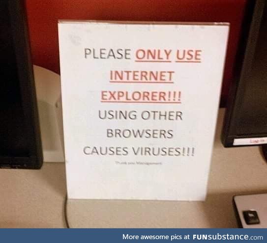 This sign can cause viruses