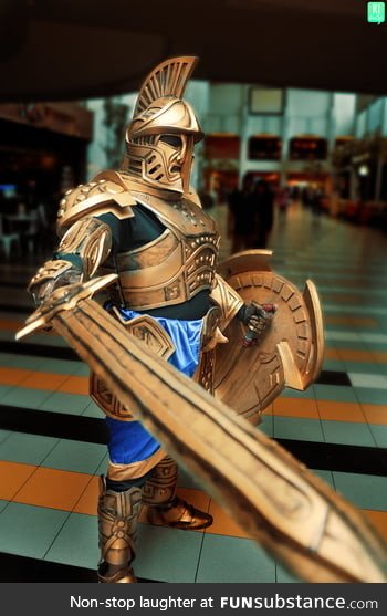 This guy absolutely nailed it going for a full set of dwarven armor including a sword and