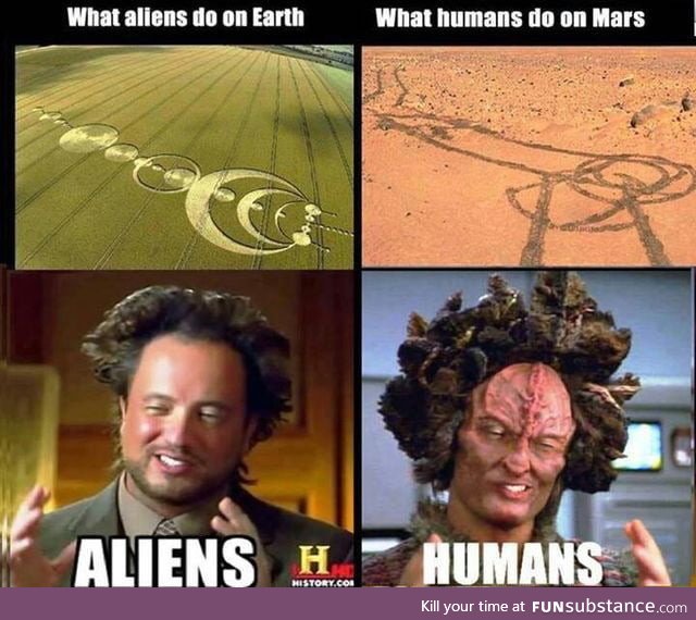 Aliens/humans