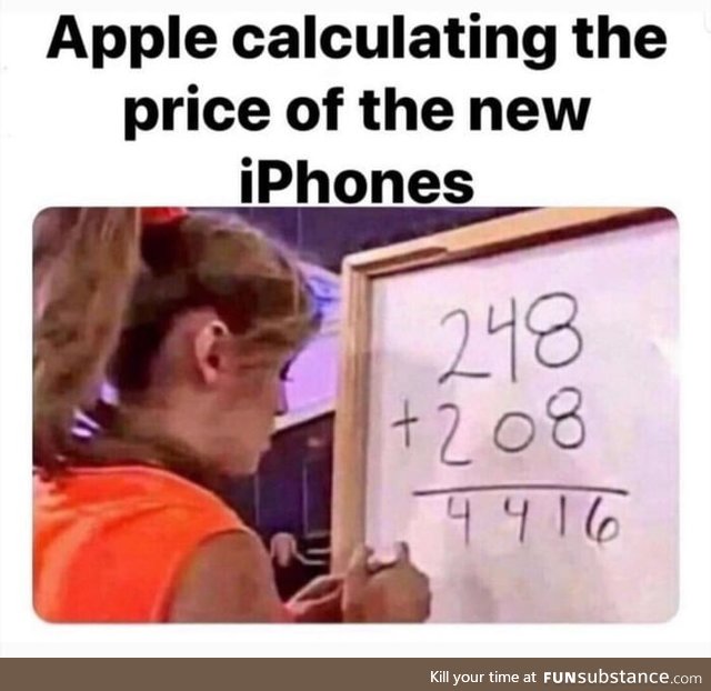 Guess Apple need a Math tutoring