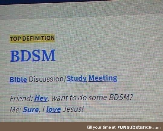 I think I picked the wrong BDSM!