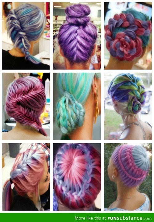 Creative Color Hairdos