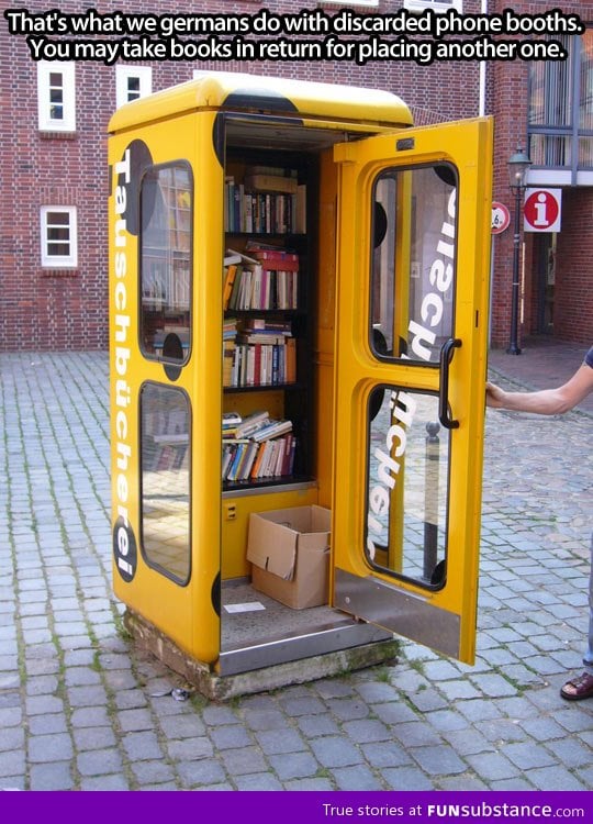 Discarded phone booths in Germany