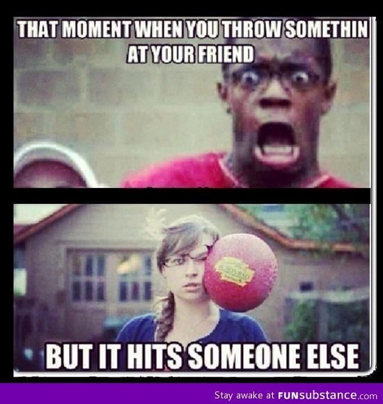 When you throw something