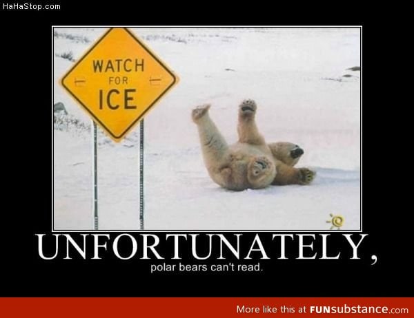 Watch out for ice