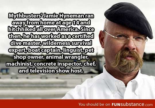 This makes Jamie Hyneman even more awesome