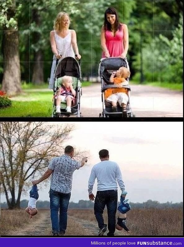 Mom vs dad