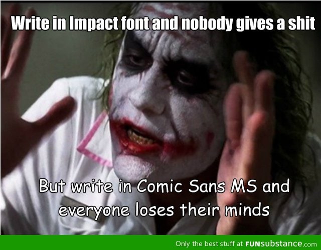 Comic Sans is bad