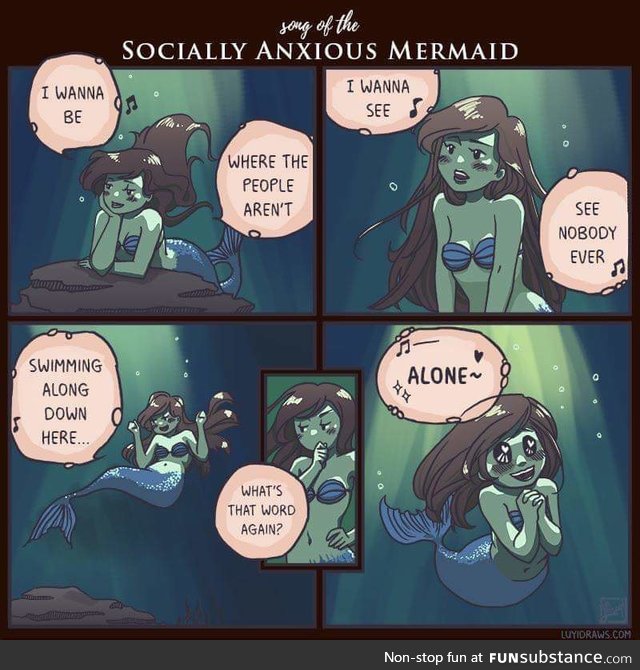 Socially Anxious Mermaid