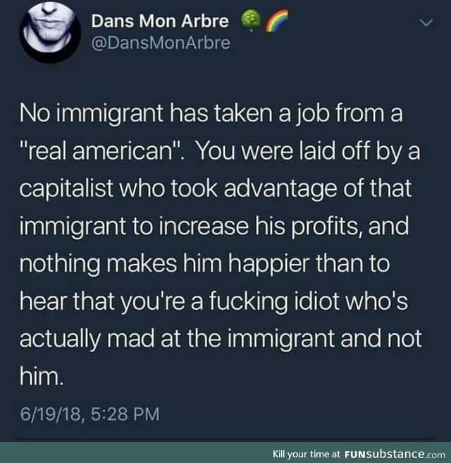 The misguided hatred towards immigrants