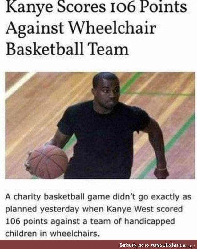 Good job, Kanye