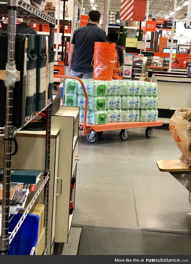 A man came into my workplace to purchase an entire cart of water to donate to a homeless