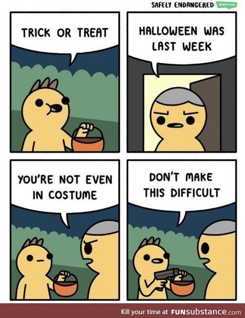 Early Halloween jokes