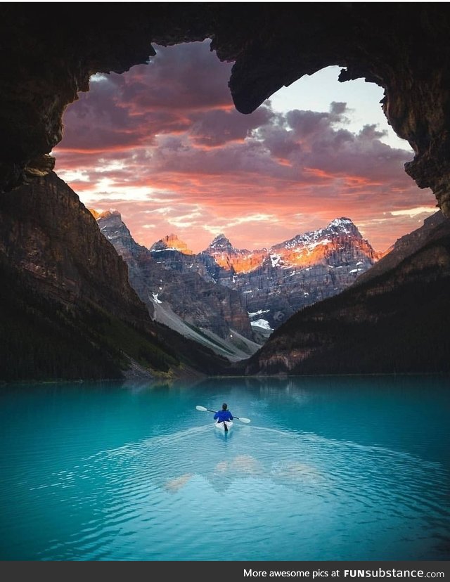 Giant Cave In The Mountains of Canada