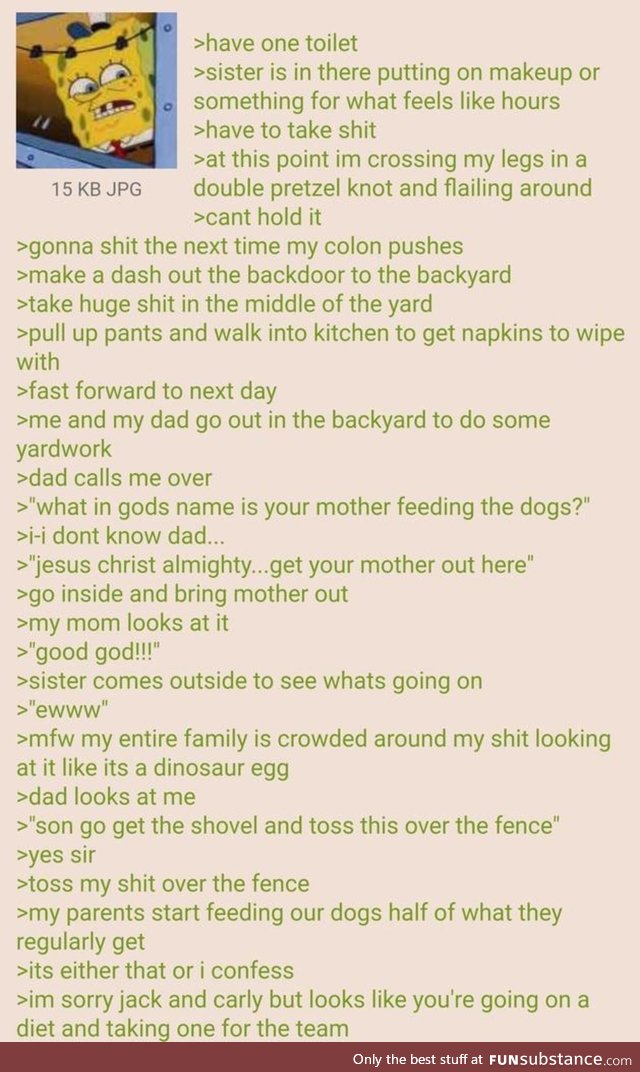 Anon couldn't hold it