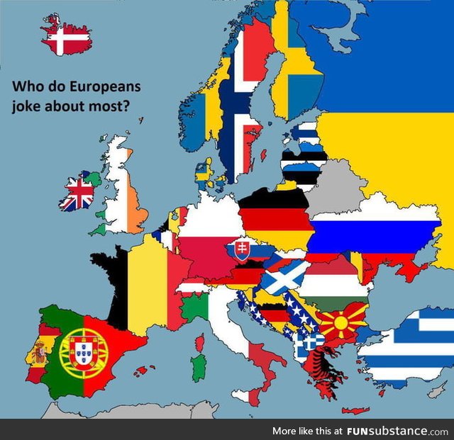 Someone checked who do Europeans joke about most. How they did it remains a secret to