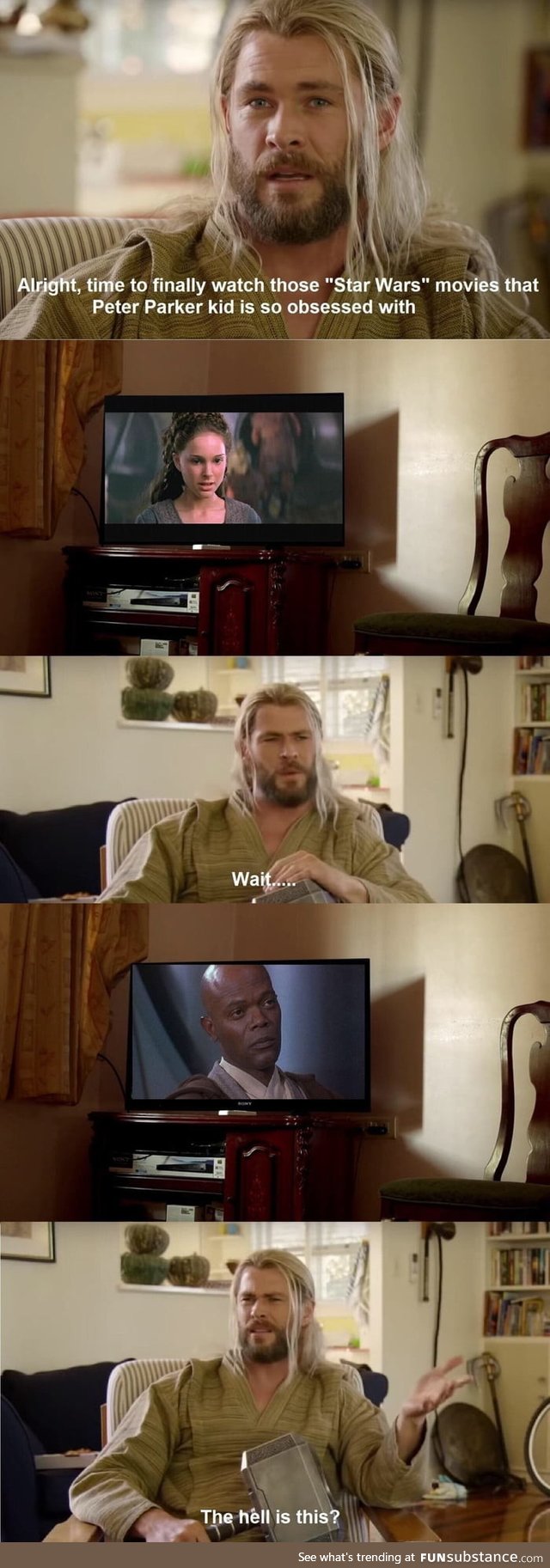 Thor discovers the parallel universe the first time