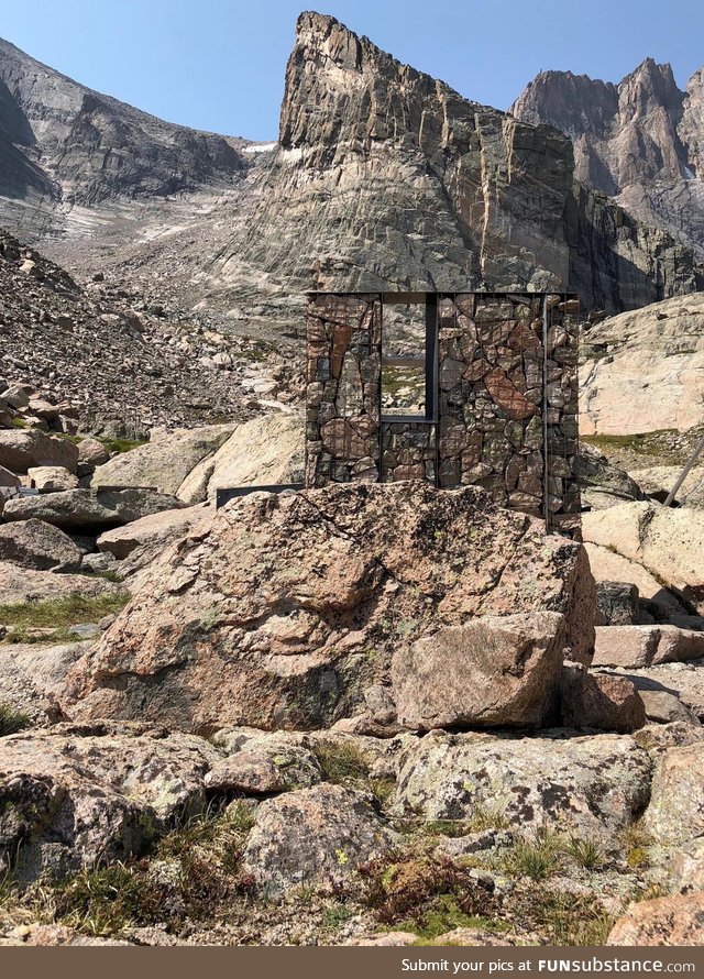 Took me way too long to spot the bathrooms at Rocky Mountain National Park