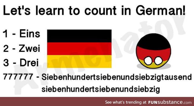Time to learn German!