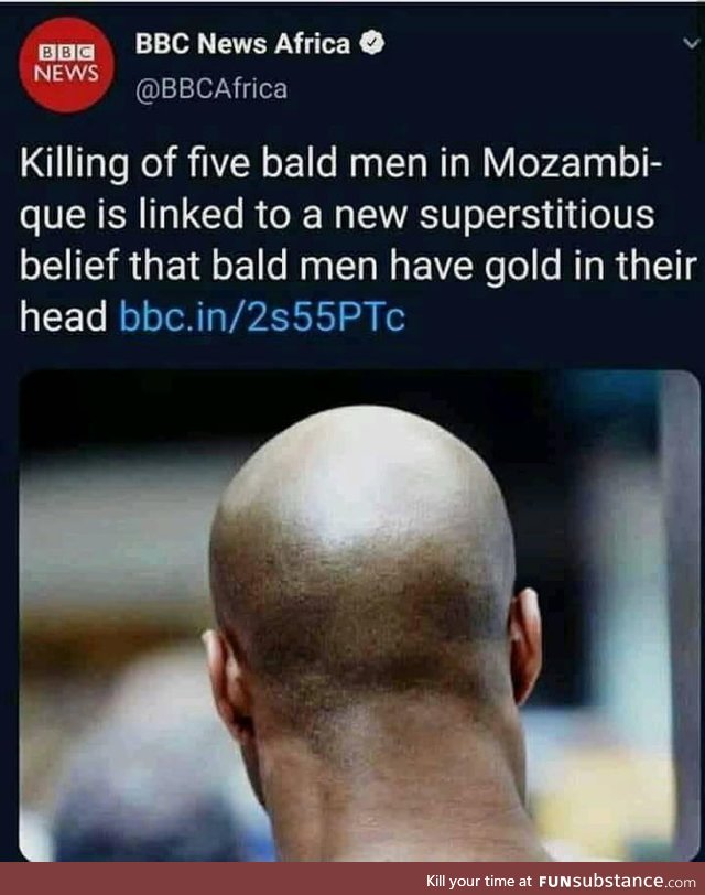 Beware you bald guys out there