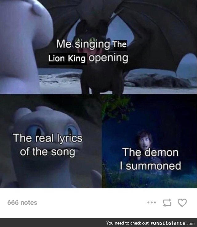 Opening to the Lion King
