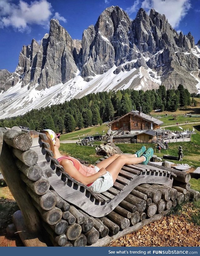 Take a seat in South Tirol, Italy
