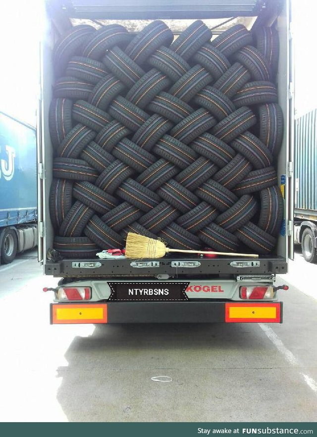 This is how to use every bit of space when transporting tires