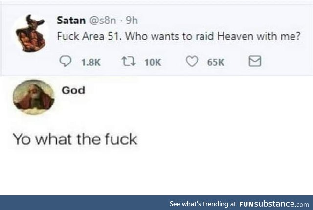 For the glory of Satan
