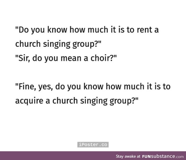 A choir