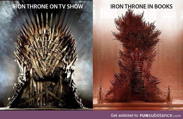 The Gigantic Iron Throne has 1000's of swords