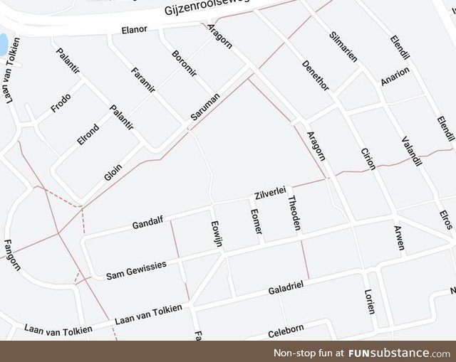 The small Dutch town of Geldrop has a neighbourhood where all the streets are named for