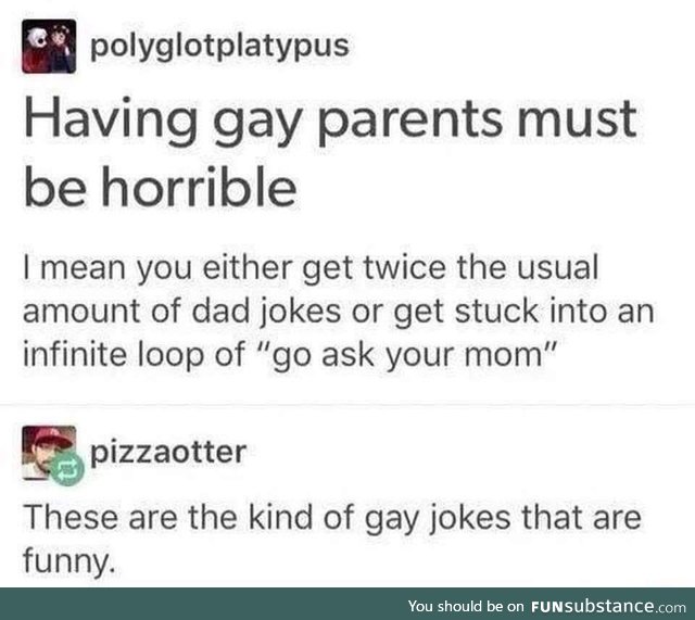 Acceptable gay joke