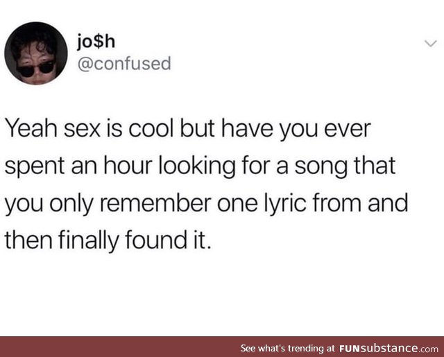 Finding a song&gt;Sex