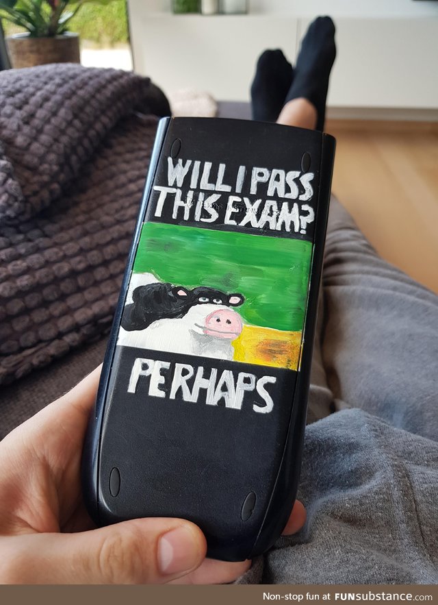 My sister painted my calculator :D