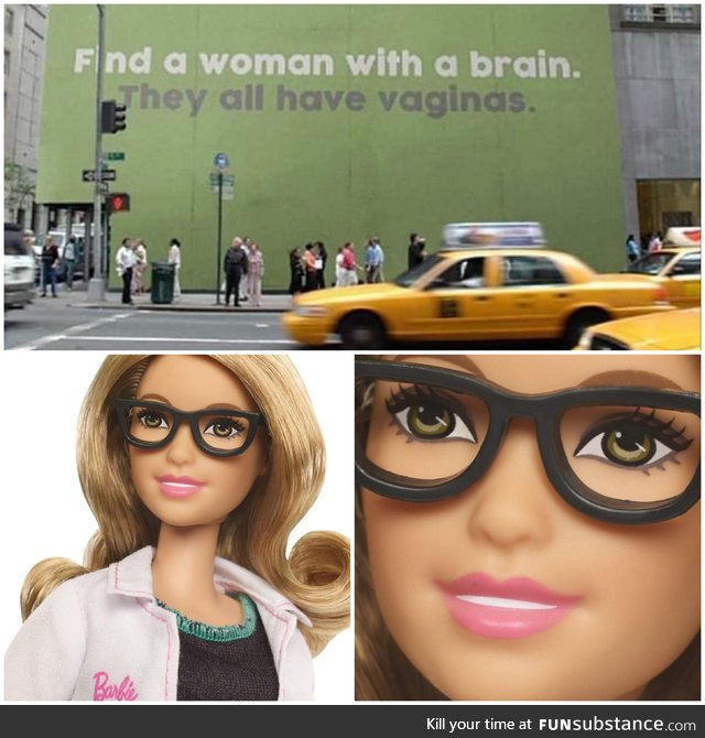 After seeing the mural on the building, Dr. Barbie felt personally attacked