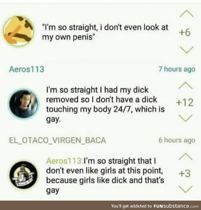 Let's hear some "I'm so straight" stories