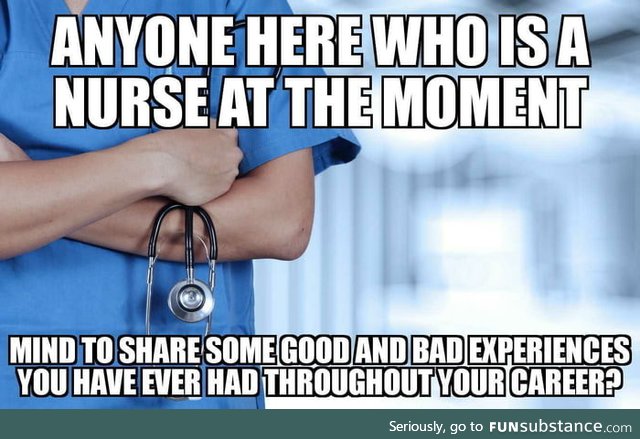 I've been thinking of switching career to nursing lately after working in corporate