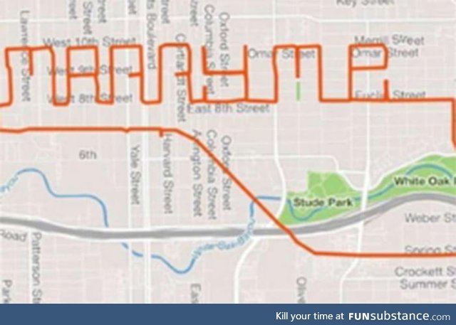 Man Takes Girlfriend on a Tough Twisty 15 Mile Bicycling Path That Spelled Out