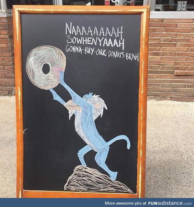 And the award for best donut shop ad goes to.